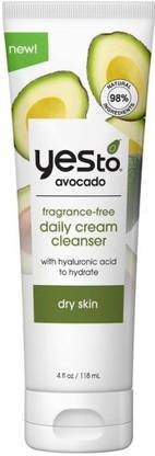 Yes To Avocado Daily Cream Facial Cleanser - Unscented Face Wash