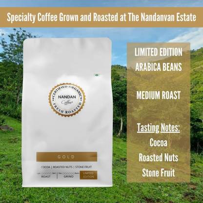 Nandan Coffee Organic Gold Coffee Medium Roast & Ground Coffee