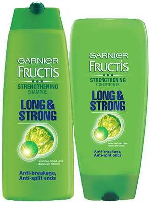 GARNIER fructis long & strong shampoo & conditioner (175 ml each )