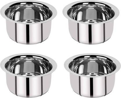 BERGNER Essential Tope Set - 16.8cm, 18.3cm, 19.4cm, 20.4cm Induction Bottom Cookware Set