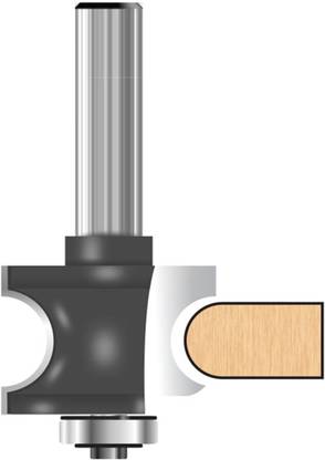Trovoko Wood cutting tools THRB8168 Half Radius Bit with Shank 8mm Radius: 8 R Diameter 16mm