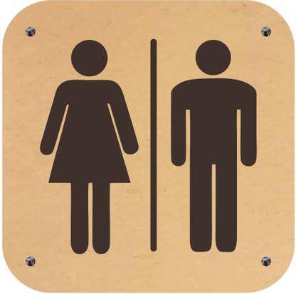 MOR HE SHE LOGO sign board Emergency Sign