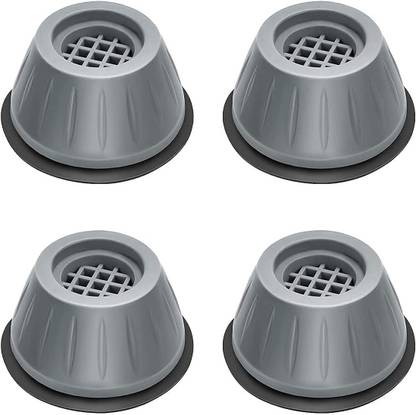 KhuHap Anti Vibration Multi-Purpose Washing Machine, Refrigerator, Water Cooler, Air Cooler Trolley Stand Leg Support Pad, Pack of 4 Pieces Foot Rest Foot Rest