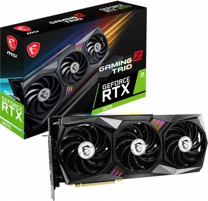 MSI RTX 3070 GAMING GDDR6 8 GB NVIDIA Chipset 256 bit 1845 MHz Graphics Card