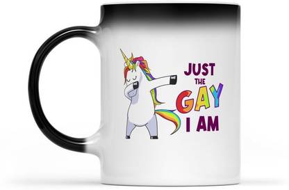 Sky Dot just the gay i am color changing Ceramic Coffee Mug