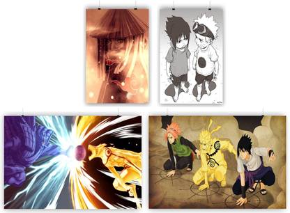 Naruto Super Hero Combo 432 for wall decoration Paper Print