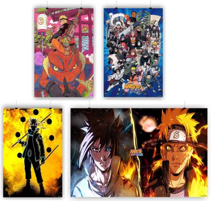 Naruto Super Hero Combo 417 for wall decoration Paper Print