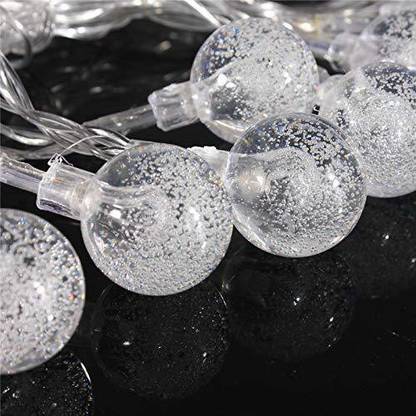 REPISH ™ 14 LED Pixel Fancy Ball Big Light Crystal Bubble Ball String Fairy Diwali Candle