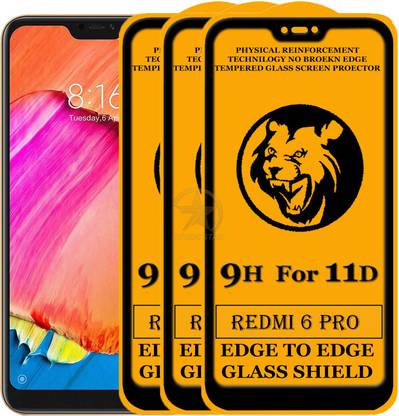 SEVEN7STAR Edge To Edge Tempered Glass for Mi Redmi 6 pro