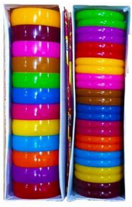 Udhayam premium quality Silk Thread jewellery making plastic bangle (size 2.10) 1 cut and 2 cut ,(two full boxes)