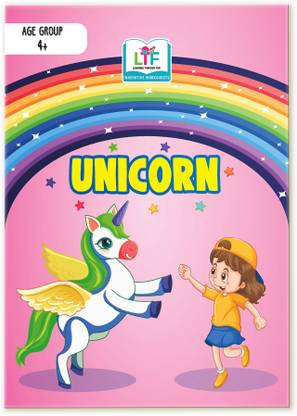 Unicorn Theme Story Book, Curriculum based, Worksheet book with educational activities, English