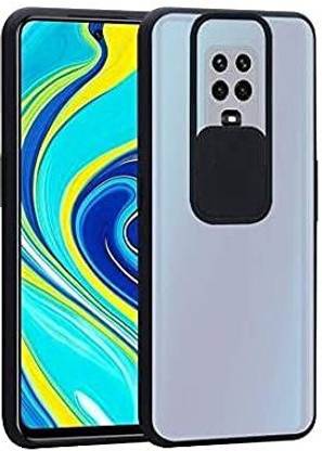Coverfixer Back Cover for Redmi 10i With Camera Shutter Slide Protector Matte Smoke Back Case Cover