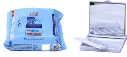Home Tree Mirror, Comb & Sanitizing Wipes Combo Set