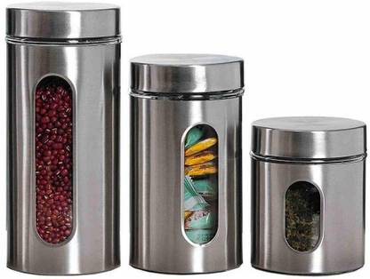 SPIRITUAL HOUSE Glass, Aluminium Utility Container  - 850 ml, 500 ml, 325 ml