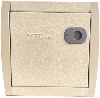 POWERZONE 8 way SPN (Single Phase) Double Door Metal MCB Box - DB Distribution Board