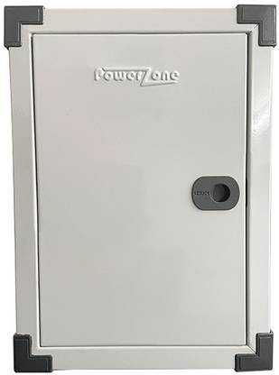 POWERZONE 4 way TPN (Three Phase) Double Door Metal MCB Box - DB Distribution Board