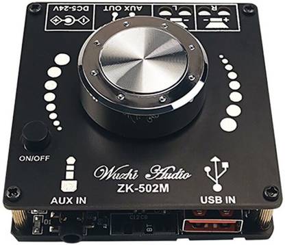 InkOcean ZK-502M Mini Bluetooth 5.0 Power Audio Amplifier Board 50WX2 Stereo AMP Amplificador Home Theater AUX USB X6HB wuzhi Miscellaneous Electronic Hobby Kit