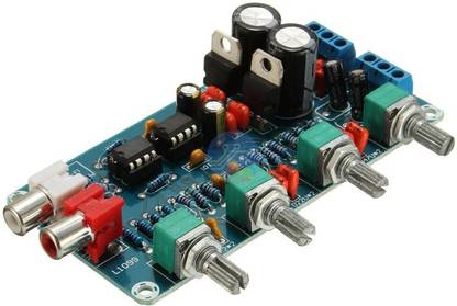 InkOcean NE5532 Stereo Preamp Tone Board Volume Control 2 Channel HiFi Digital Amplifier AC 12V Sound Board for Telephone Preamp Miscellaneous Electronic Hobby Kit