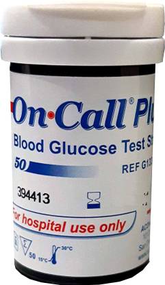 On Call Plus 50 strips 100 Glucometer Strips