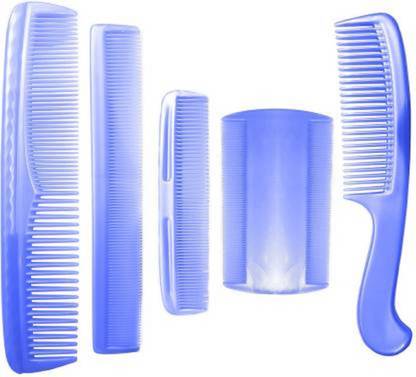 Bekner Combo Of 5 Pcs Plastic Hair Comb Set For Women And Men Use