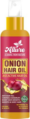 ALLURE Onion and Black Seed Hair Oil To Control Hair Fall (No Mineral Oil) For Hair Growth And Healthy Scalp(100 ML) Hair Oil