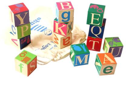 Shumee Wooden Alphabet Blocks Toy (2 Years+) - Learn Alphabets & Word Building…
