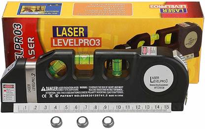SHB lavel pro Laser Level Horizontal Vertical Measure 8FT Aligner Rulers Multipurpose Accurate Line Tape Magnetic Engineer's Precision Level (8 cm) Non-magnetic Line Level