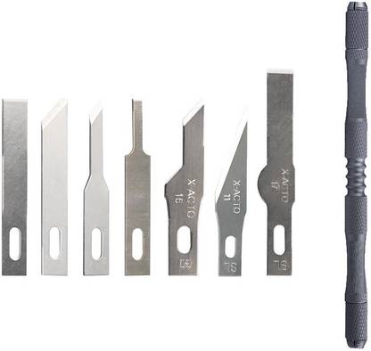 WOWSOME 8-in-1 knife Set For Mobile Phone Mainboard CPU Knife Set Remove Glue Knife Motherboard IC Repair Blade CPU Knife A8 A9 A10 A11 A12 Disassemble Chip Tool Paper Crafting Tool