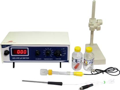 sky technology india Digital Deluxe Ph Meter /Digital Ph Meter Table Top With (ATC Model ) Digital pH Meter