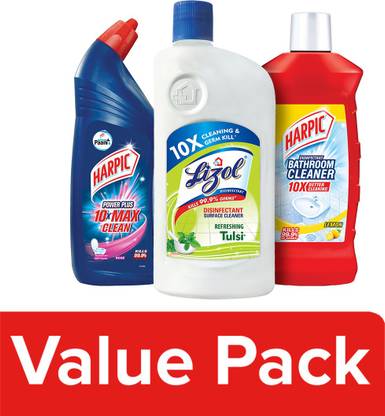 Harpic & Lizol Floor, Bathroom & Toilet Cleaning Combo