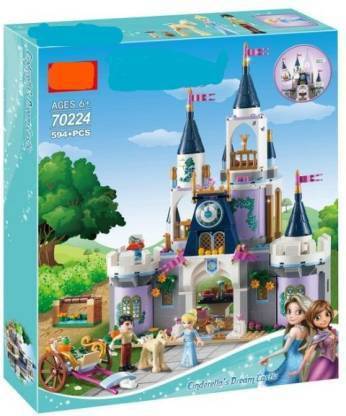 INFINITE POCKET Princess Cinderella's Dream Castle buiding blocks bricks 594 pc