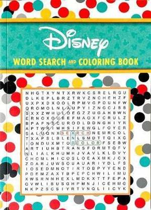 Disney Word Search and Coloring Book