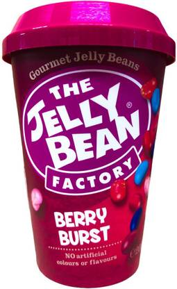 The Jelly Bean Factory Berry Burst 200 g Cup - Gluten, Gelatine and Nut Free Suitable for Vegetarians Pack of 1 Berry Burst Jelly Beans