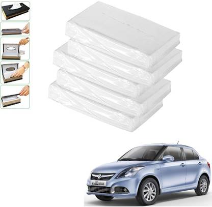 AuTO ADDiCT Car Tissue Refiller set of 5 Pcs with 200 Sheets (100 Pulls) in each For Maruti Suzuki Swift Dzire New (2011-2017) Vehicle Tissue Dispenser