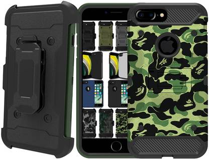 DuraSafe Cases Back Cover for iPhone 6 Plus / 6s Plus 5.5" Durable Printed Case with 360° Rotatable Belt Clip - With Holster