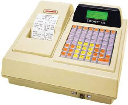 SRT TRUCOUNT T 90 ELECTRONIC CASH REGISTER 3 INCH RETAILWITH BATTERY BACKUP Table Top Cash Register