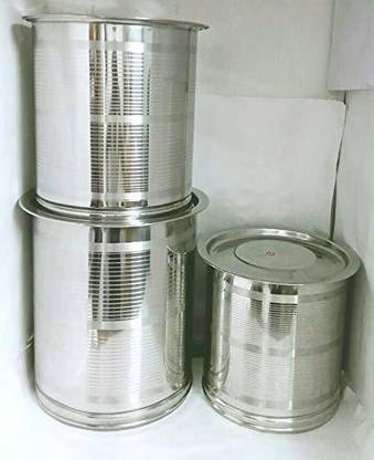 Sonanshi Steel Grocery Container  - 10 L, 16 L, 20 L