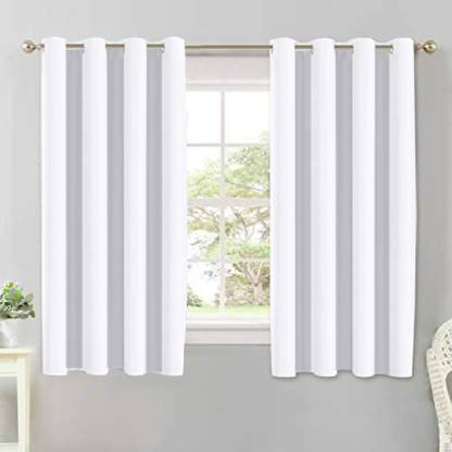 Flipkart Perfect Homes 153 cm (5 ft) Window Cotton Blackout Curtain (Pack Of 2)