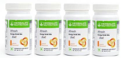 HERBALIFE Set of 4 Afresh Energy Drink Powder-50g-Peach Energy Drink