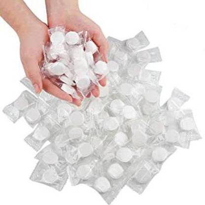 BORIS Magic Tablet Coin 100% Natural Compressed Towels Tablet Face Towel Coin Tissue Home Salon Travel[PACK OF 50 Coin Candy Tablet]