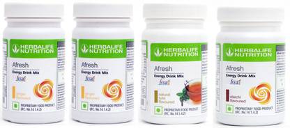 HERBALIFE ENERGY DRINK AFRESH GINGER +TULSI + ELACHI + GINGER 4PCS Plant-Based Protein