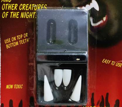 Dhinchak Fake teeth dracula vampire fake teeth set Gag Toy