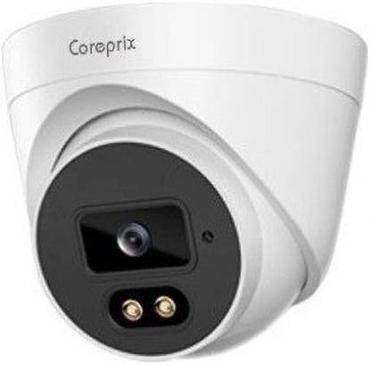 Coreprix 3MP IP Starlight Indoor Dome Camera. (Installation is not included) 3MP resolution with 3.6 mm lens For Wider View in Place. IR Range of 20 Mtr. Equipped with 2 warm LED lights for clearer night vision. Starlight Network Dome Camera with full color night vision. 2 Year warranty by brand service center (Physical damages are not covered under warranty). Security Camera