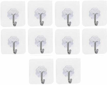 SHIPPLIER Self Adhesive Wall Hooks, Heavy Duty Sticky Hooks for Hanging 10KG Hook 10