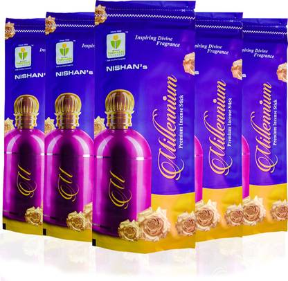 निशान मिलेनियम अगरबत्ती पैक प्रीमियम प्योर फ्रेगरेंस इनसेन्स स्टिक्स अगरबत्ती
