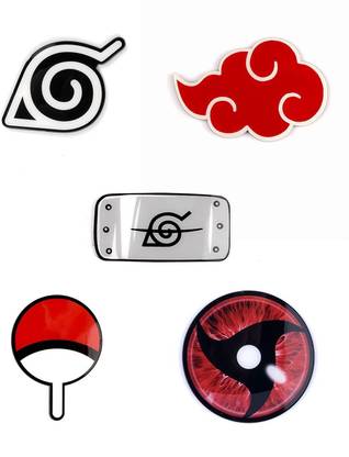 ComicSense Naruto Characters Printed Anime Fridge Magnets - Set of 5 Pcs Fridge Magnet Pack of 5