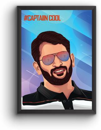 Captain Cool MSD Paper Print