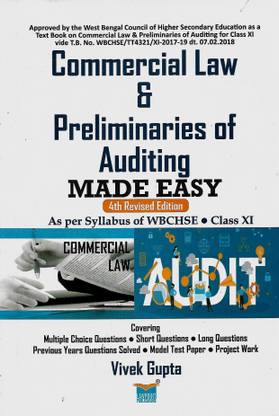 Commercial Law & Preliminaries Of Auding Class 11 Vivek Gupta