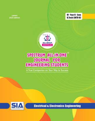 B.Tech IV-Year II-Sem (EEE) JNTU-Kakinada, Spectrum ALL IN ONE Journal (R16) Latest 2021 Edition