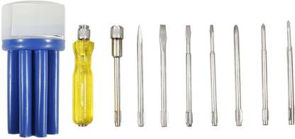 MR. BEAN FILLER BS-02 Screwdriver Kit with 8 Blades and Electrical Tester for Multipurpose Application/Precision Screwdriver Set Combination Screwdriver Set